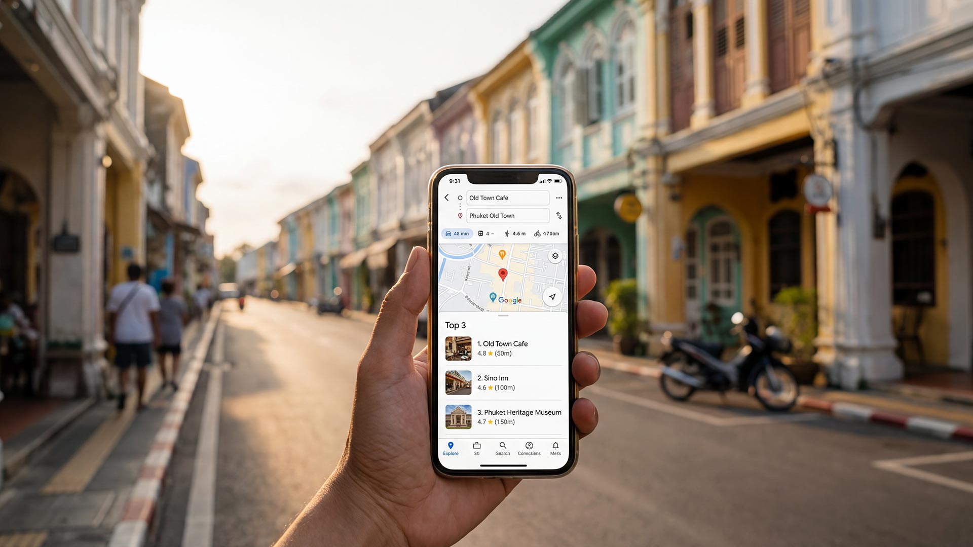 Google Map Pack ranking results for local businesses